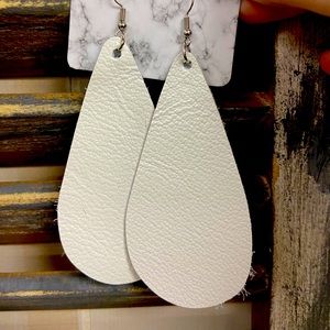 Handmade leather earrings